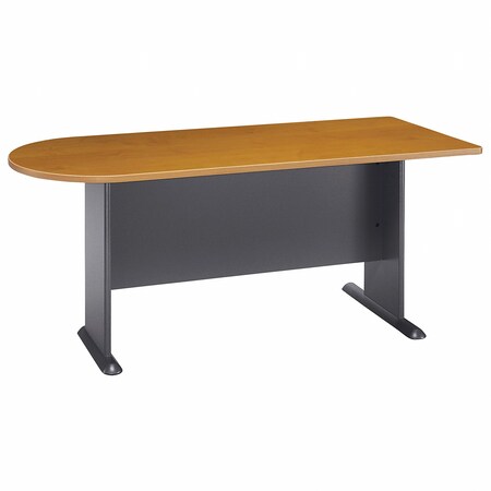 Bush Business Furniture BBF Series A Collection 72W Universal Freestanding Peninsula, Natural Cherry WC57471